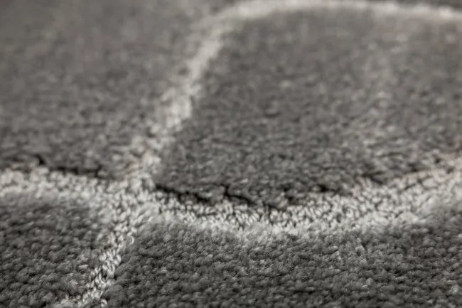 Kúpeľňový koberček Ivona sivý, línie