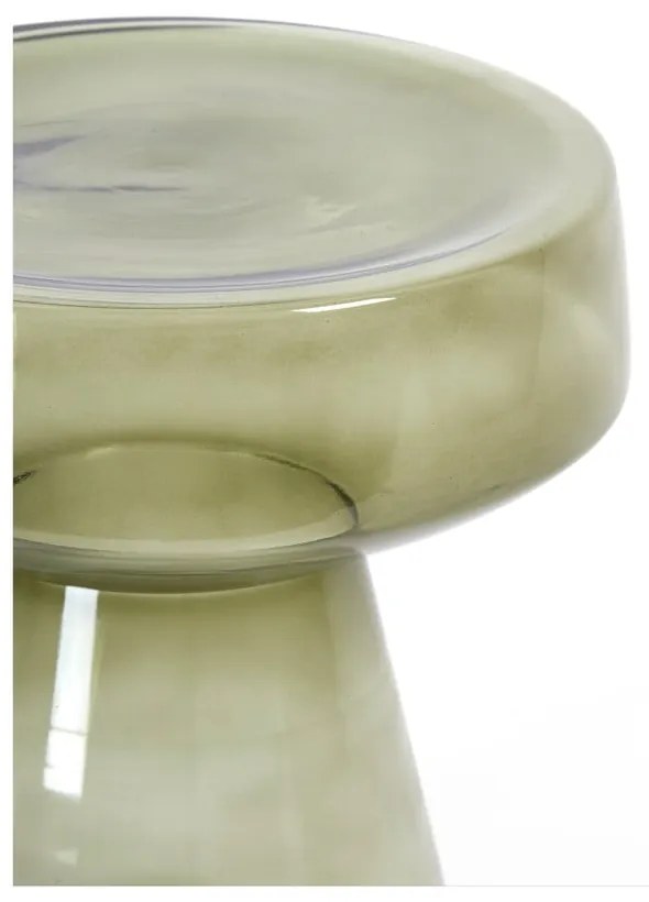 Sklenený okrúhly odkladací stolík ø 37 cm Dakwa – Light &amp; Living