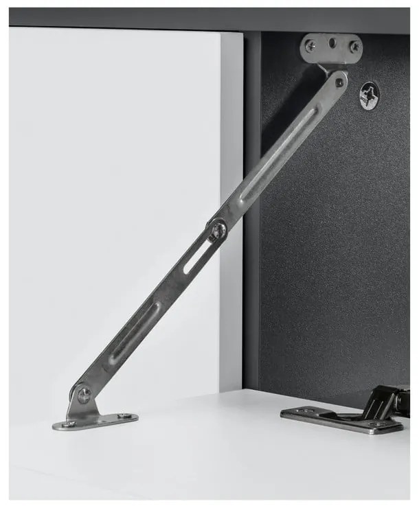 Bielo–antracitová závesná skrinka pod umývadlo 80x53 cm Wisla – Støraa