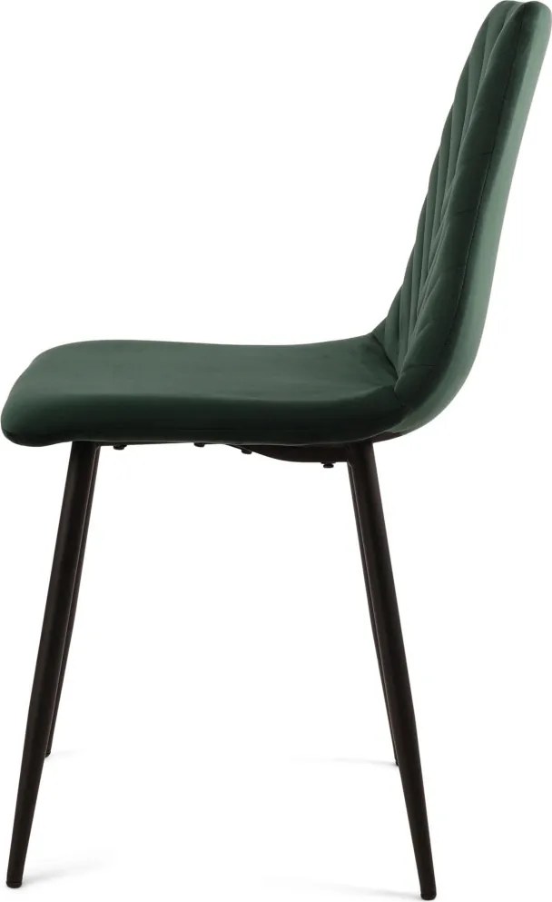 Jedálenská stolička Harry, tmavo zelená látka