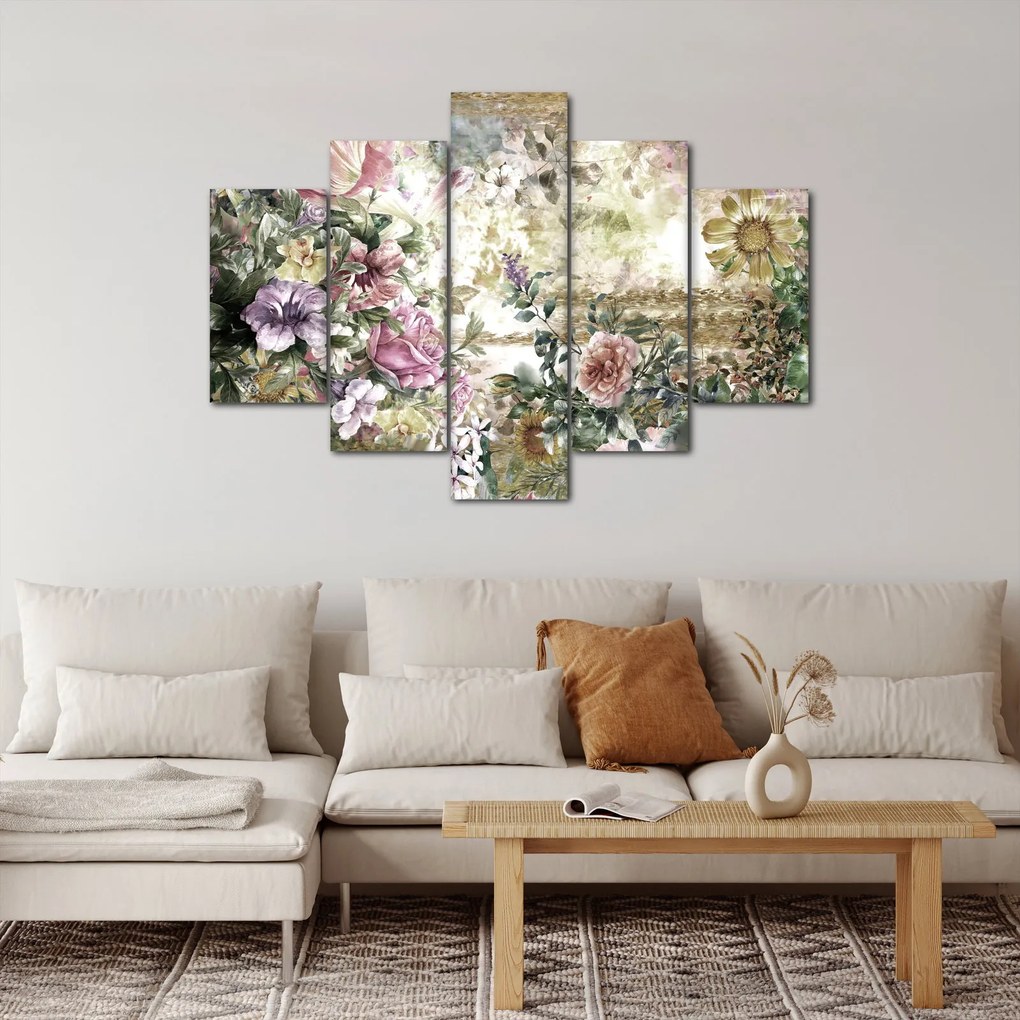 Obraz - Dizajnové kvety (150x105 cm)