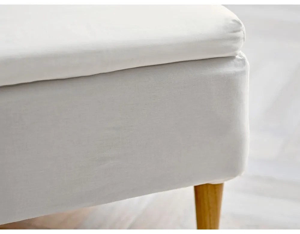 Biela napínacia bavlnená plachta 180x200 cm Calm – Södahl