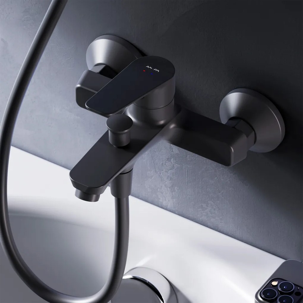 Vaňová a sprchová batéria AM.PM Hit FTA10022 jednopáková, čierna