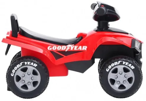 vidaXL Detská odrážacia štvorkolka Good Year červená-