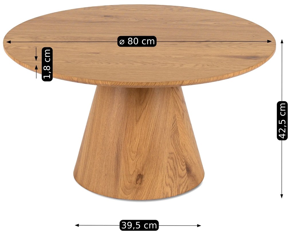 PROXIMA.store - Okrúhly konferenčný stolík CARLY MAX