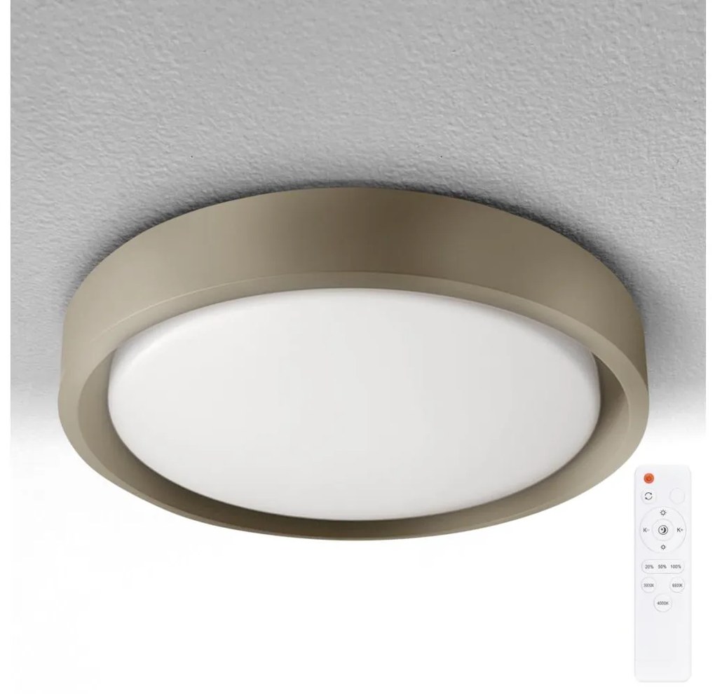 Brilagi -LED Stmievateľné svietidlo MATTEO LED/60W/230V 3000-6500K priemer 51,5 cm taupe+diaľkový ovládač