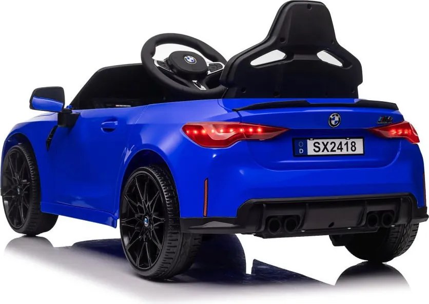 LEAN CARS Autobatérie BMW M4 lakované modrou farbou