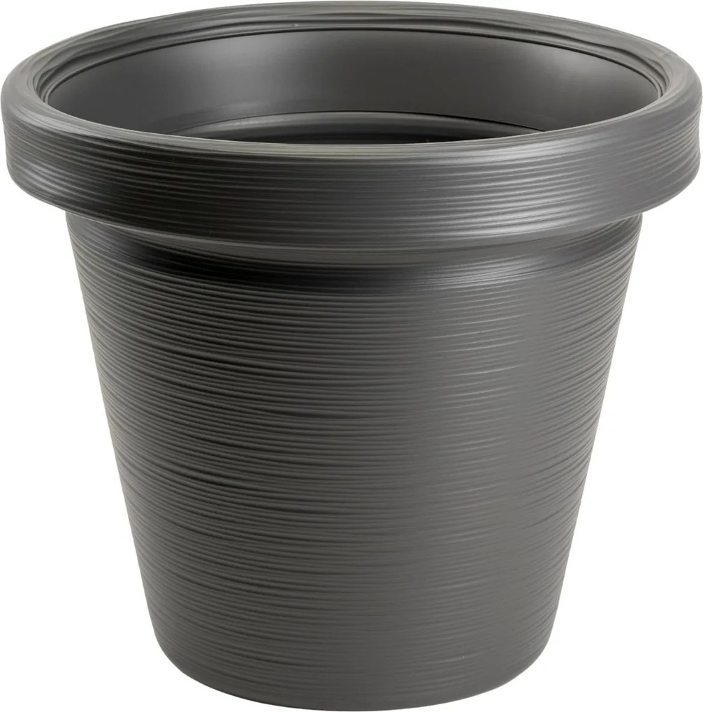 PLASTOVÝ KVETINÁČ SRTIA RIFLO 55X48 CM ANTRACITOVÁ