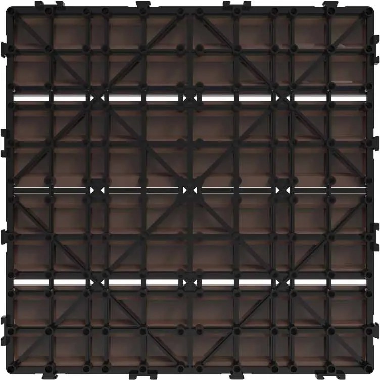 WPC dlaždica LEGI BASE 30 x 30 cm, chocolate