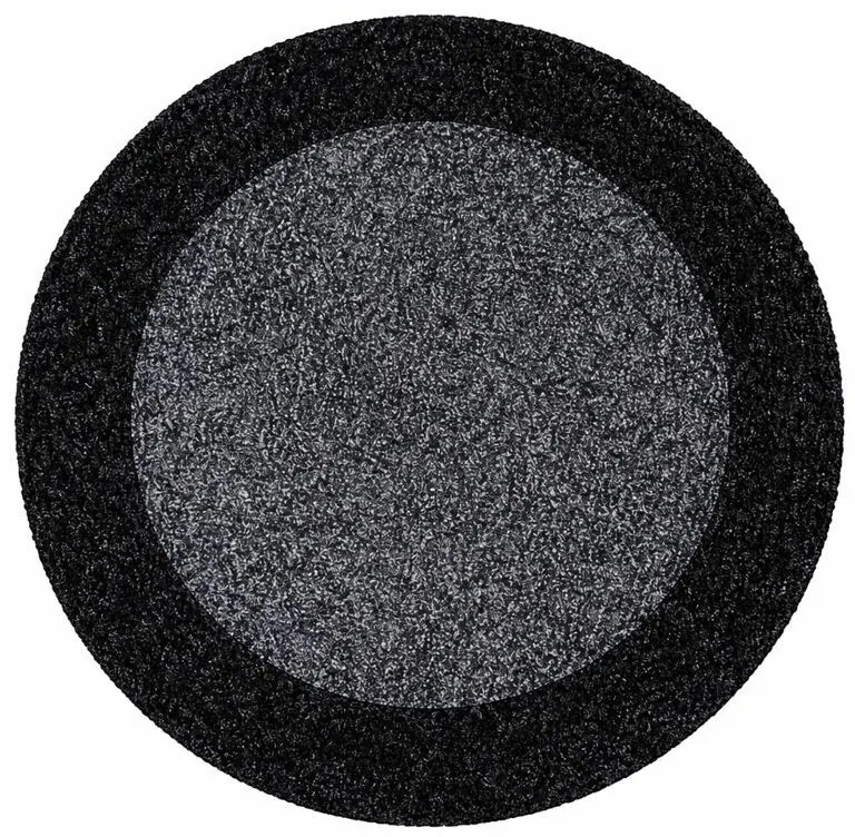 Ayyildiz, Kusový koberec Life Shaggy 1503 anthracit kruh, 160x160 (priemer) kruh, šedá, obývacia izba
