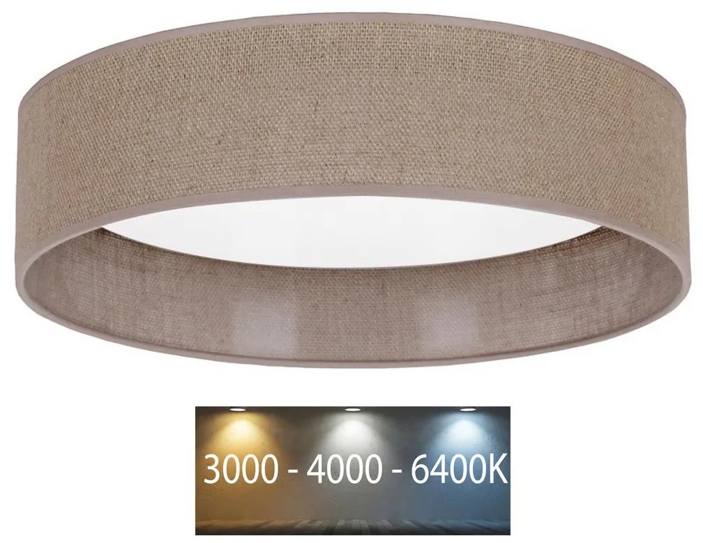 Brilagi Brilagi - LED Stropné svietidlo VELVET LED/24W/230V 3000/4000/6400K hnedá BG0280