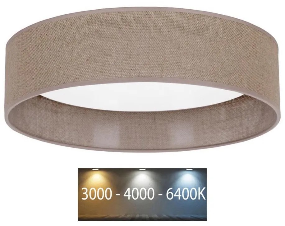 Brilagi - LED Stropné svietidlo VELVET LED/24W/230V 3000/4000/6400K hnedá