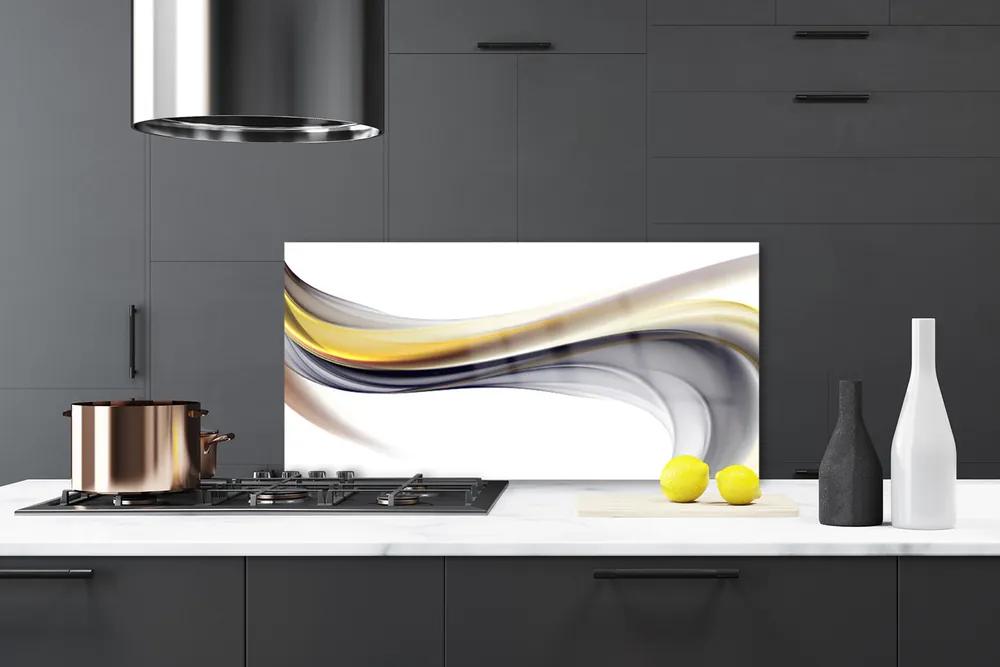 Sklenený obklad Do kuchyne Abstrakcia umenie 120x60 cm