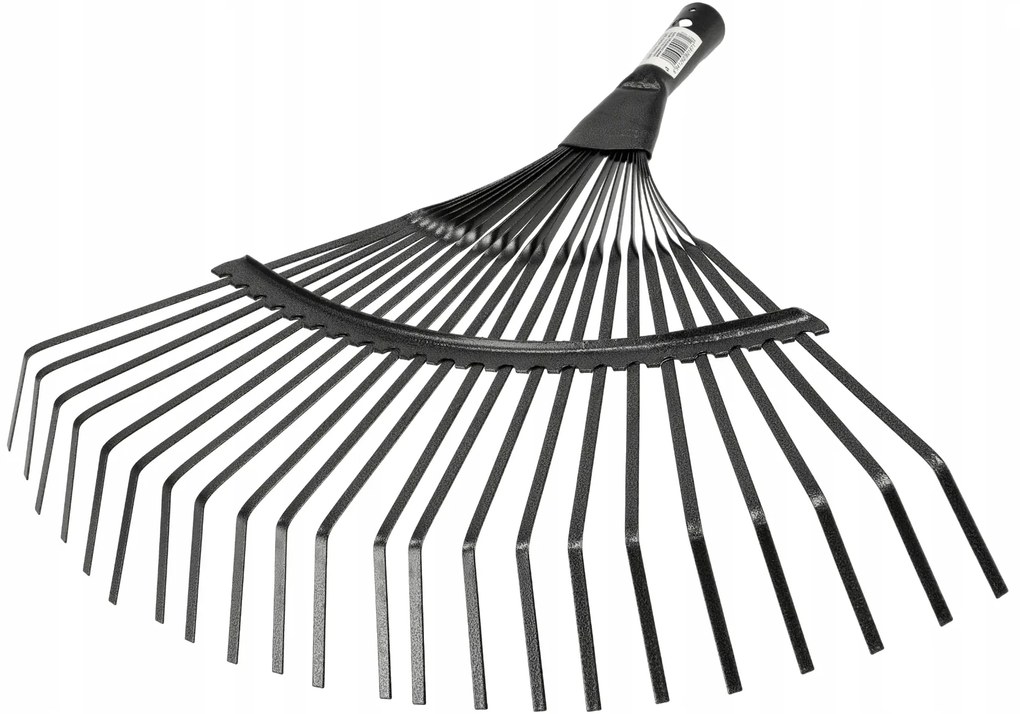 CROWNMAN KOVOVÉ vejárové hrable na lístie a trávu, 51 cm, 22 zubov