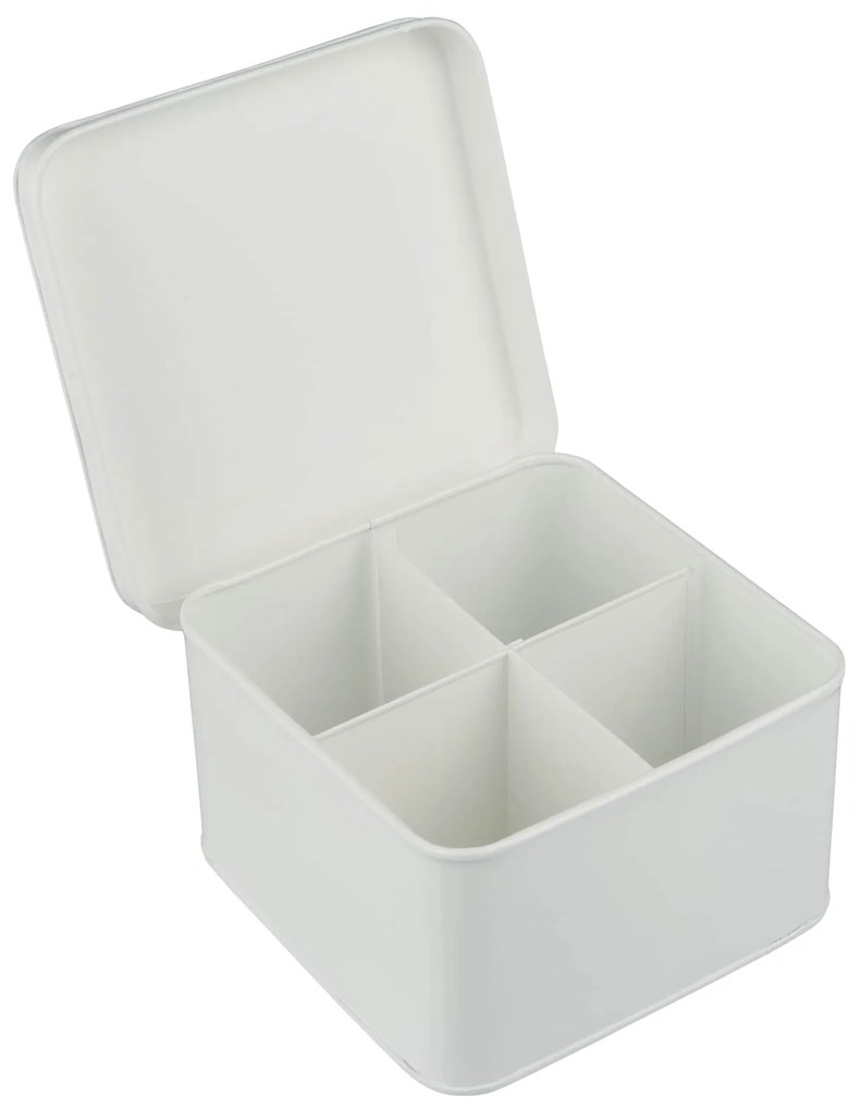 Ib Laursen Úložný box so 4 priehradkami Metal Lid