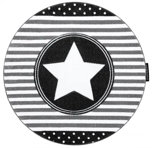 styldomova Detský koberec PETIT hviezda kruh