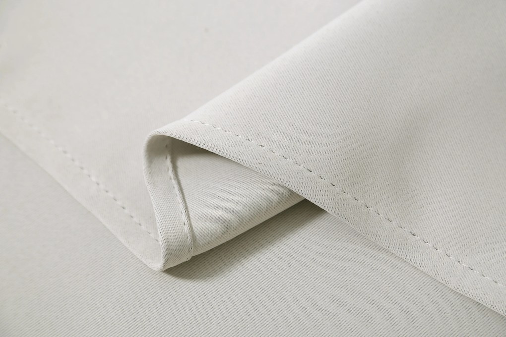 Bielo-krémový záves OXFORD 140x250 cm Zavesenie: Riasiaca páska