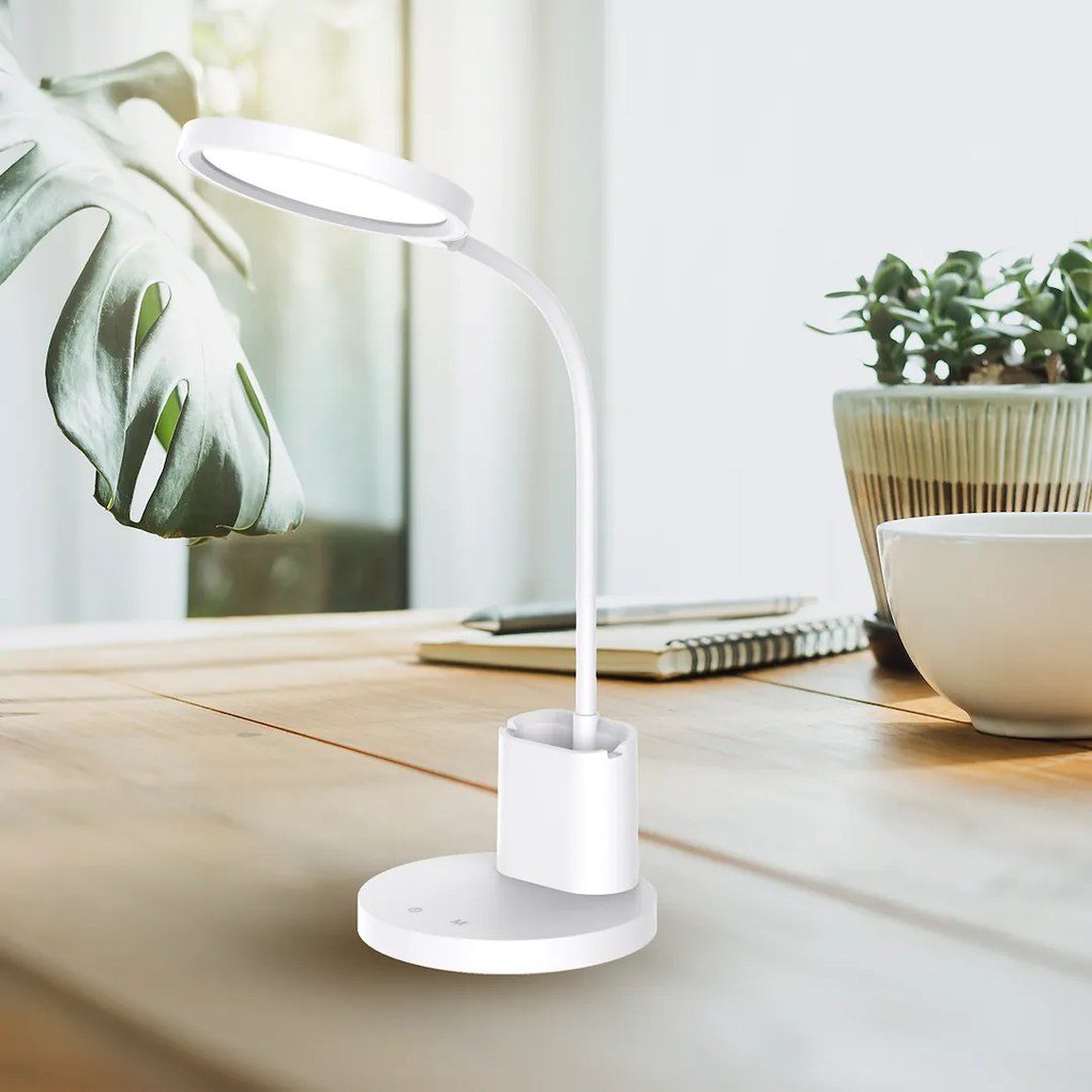 Stolná LED lampa Scuola, 1x LED 8w, 3000-6000k, w
