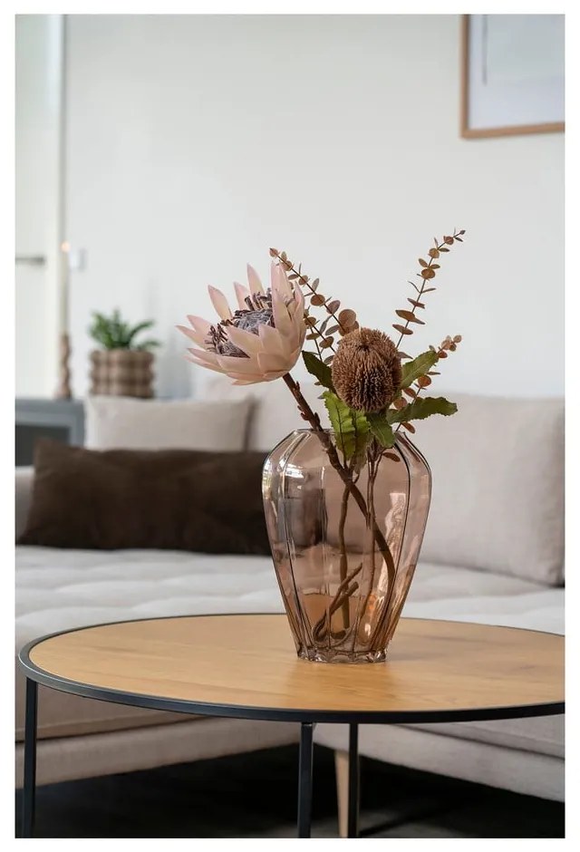 Hnedá sklenená váza (výška 29 cm) – House Nordic
