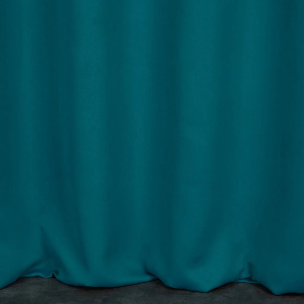 KRÁTKY ZATEMŇOVACÍ ZÁVES NA KRÚŽKOCH LOGAN 140X175 CM MODRÁ