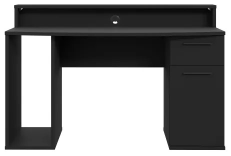 Písací stôl s podsvietením IVAR, čierny