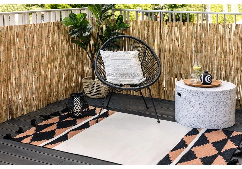 Obojstranný vonkajší koberec z recyklovaného plastu Green Decore Agate, 80 x 180 cm