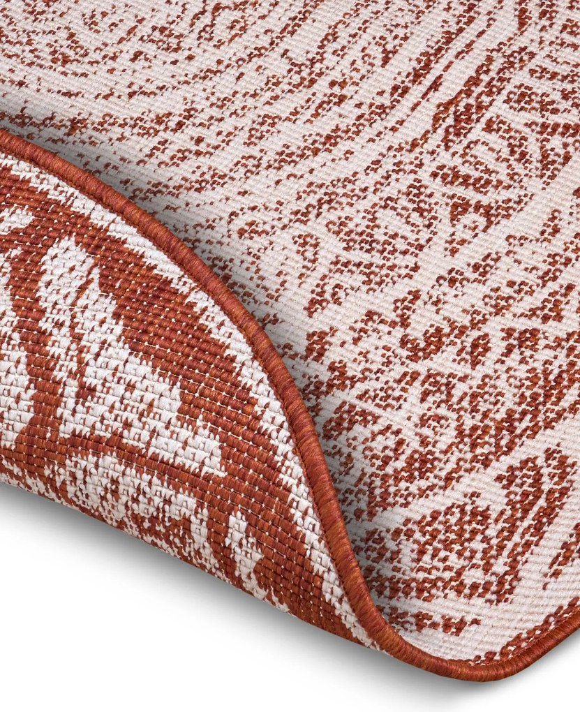 DOPREDAJ: 200x200 (průměr) kruh cm Kusový koberec Twin Supreme 105497 Cayenne kruh – na ven i na doma, 200x200 (priemer) kruh, oranžová, chodba / predsieň, Hanse Home