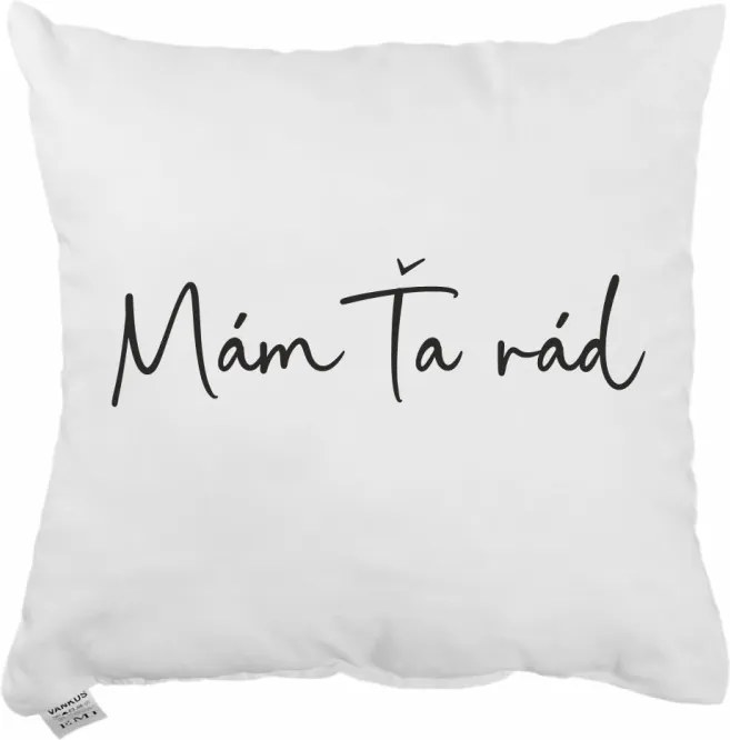 Dekoratívny vankúš Mám Ťa rád 40x40 cm EMI
