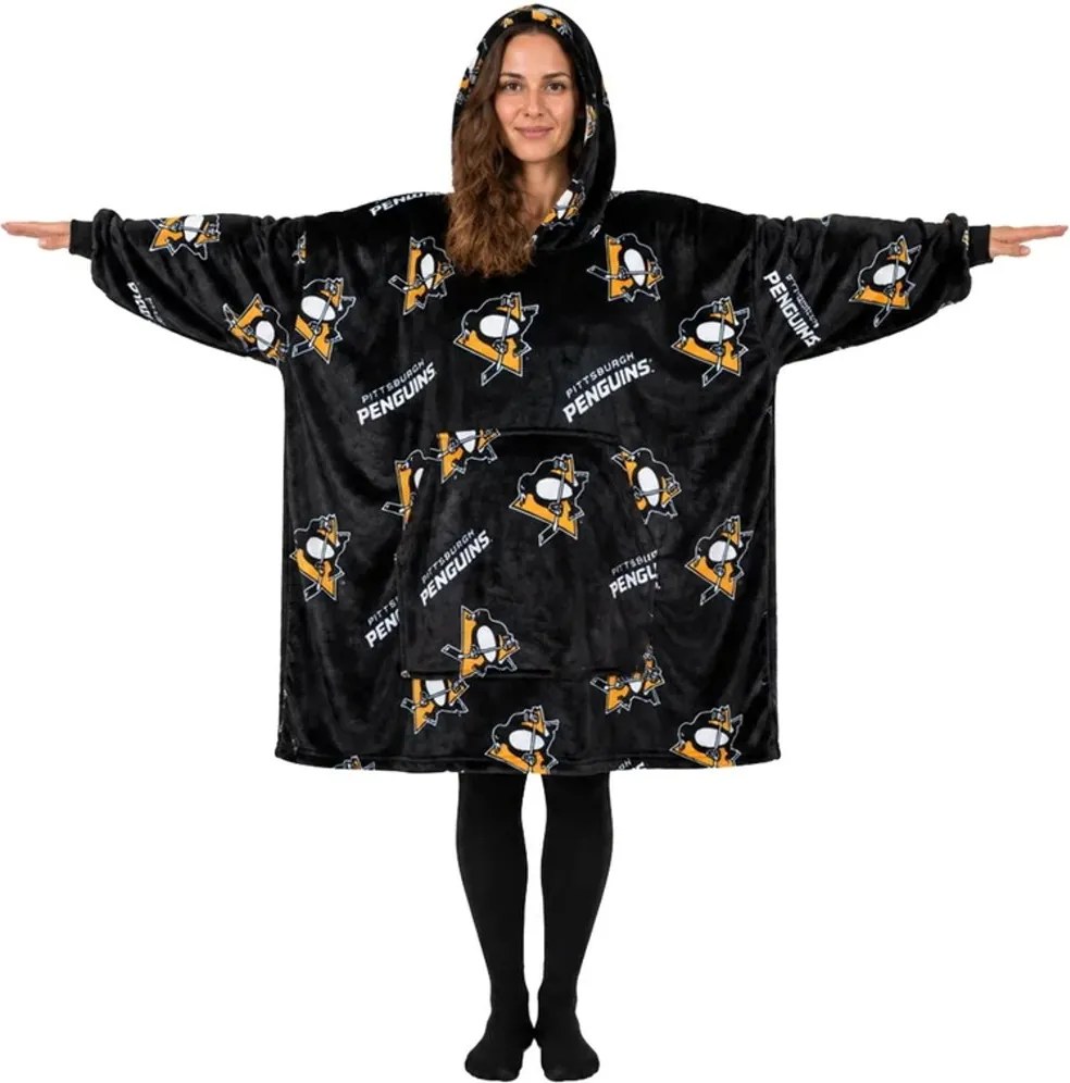 Mikinová televízna deka NHL Pittsburgh Penguins – veľ. M