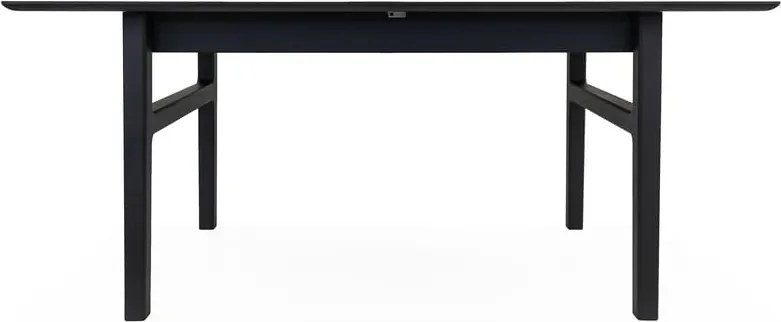 Rozkladací jedálenský stôl s prídavnou doskou v dekore duba 90x180 cm Curved – Woodman