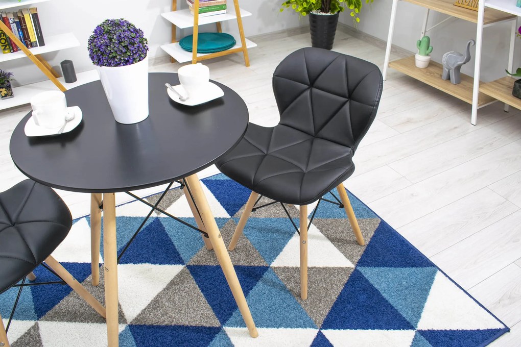 Dekorstudio Okrúhly jedálenský stôl TODI 60cm - čierny