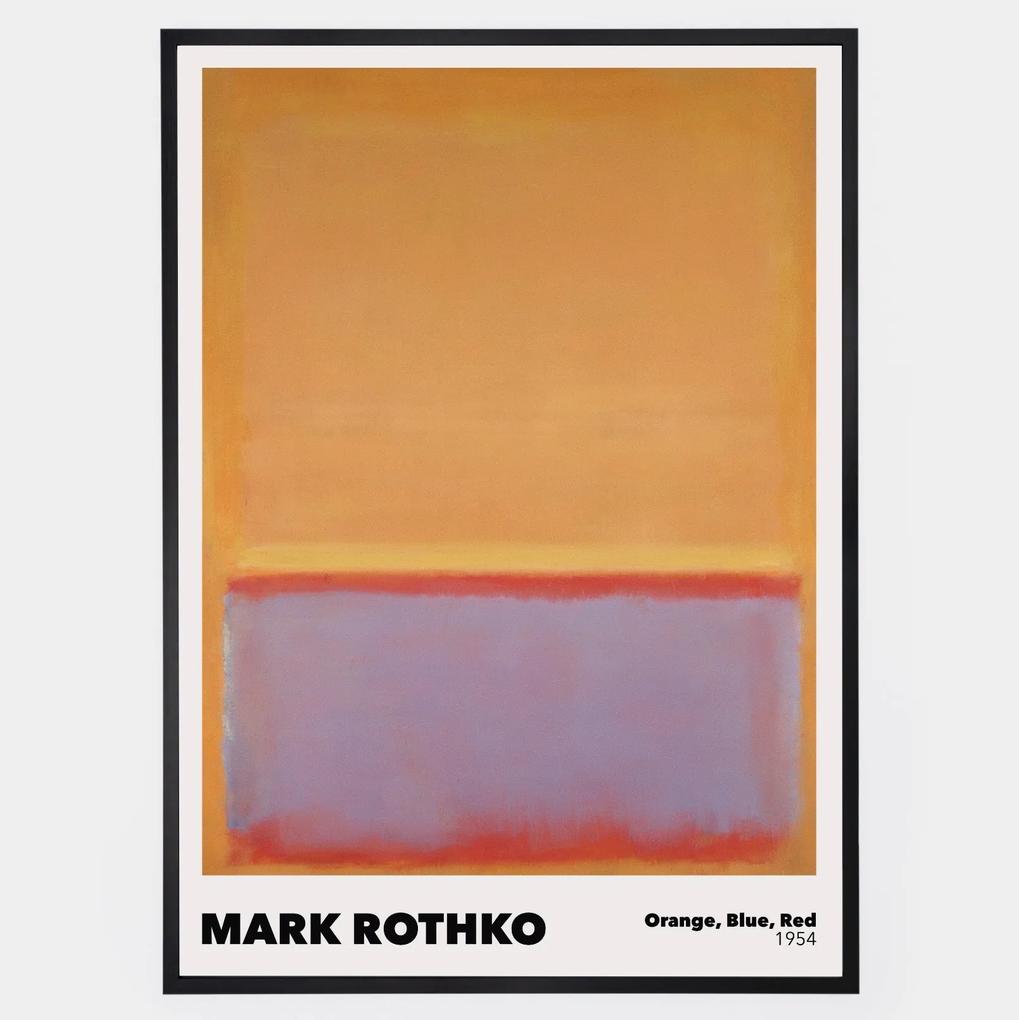 Plagát Orange, Blue, Red | Mark Rothko