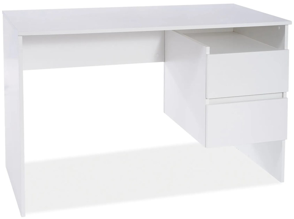 Najlacnejsinabytok B-004 písací stôl, biela matná