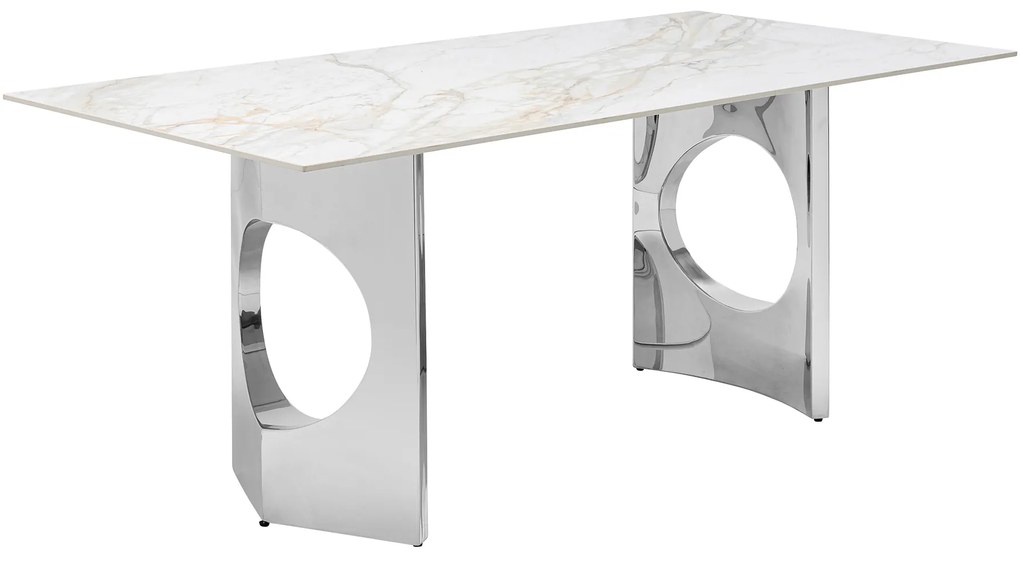 Eternity jedálenský stôl strieborný 180x90 cm