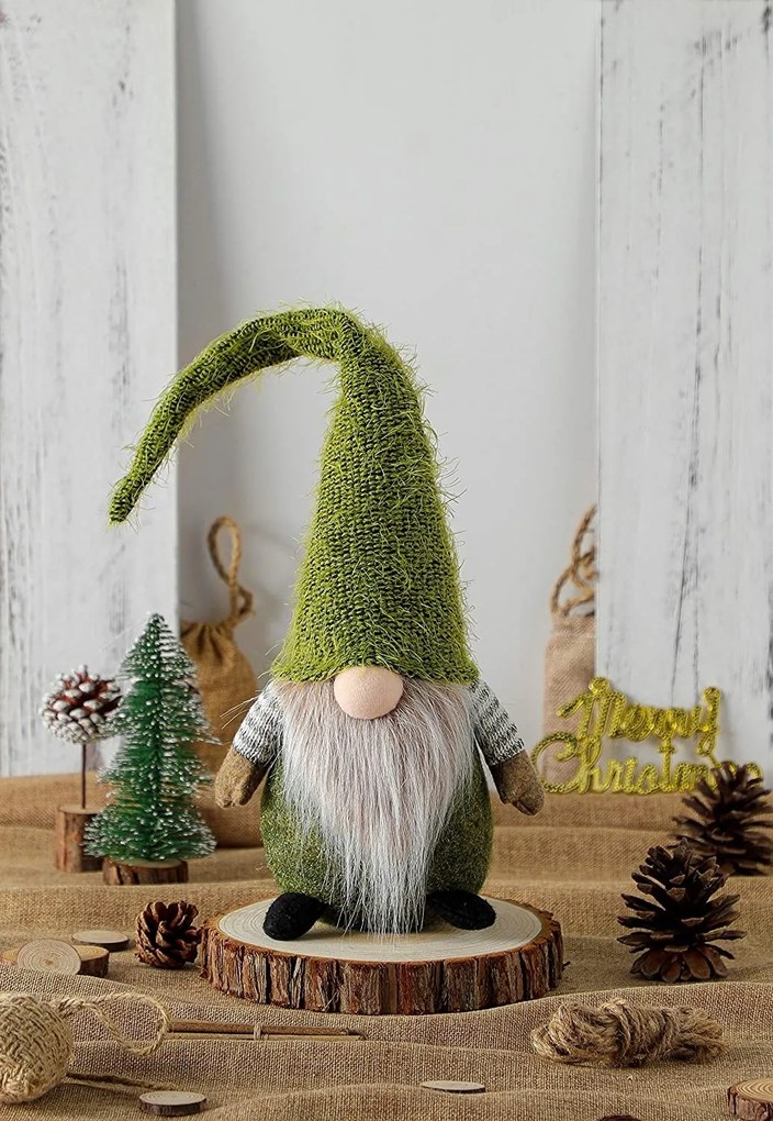 Vánoční skřítek ELF 029 - 50 cm zelený