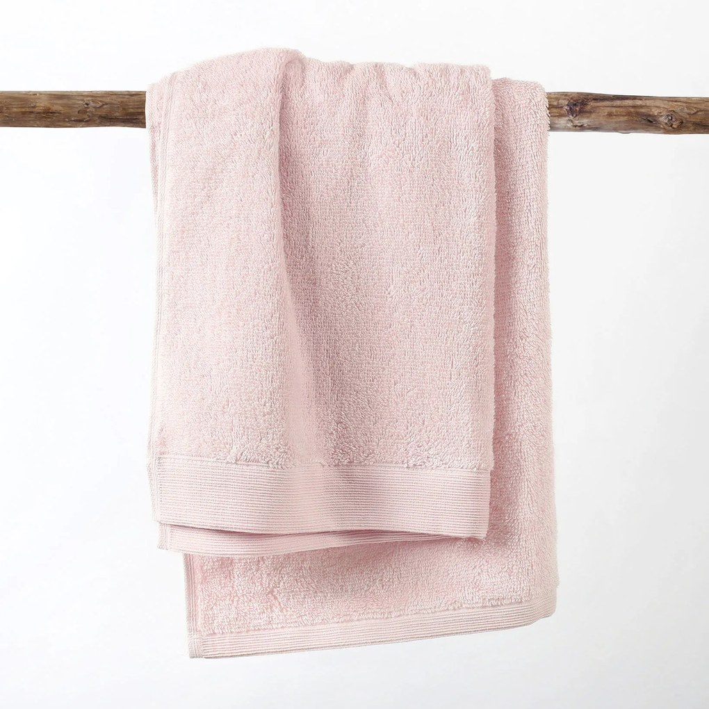 Goldea modalový uterák/osuška s prírodným vláknom - pastelovo ružový 30 x 50 cm