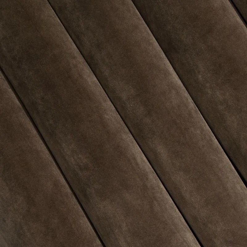Dekorstudio Záves VILLA z exkluzívneho zamatu 140 x 250 cm v hnedej farbe - dekoračné kolieska