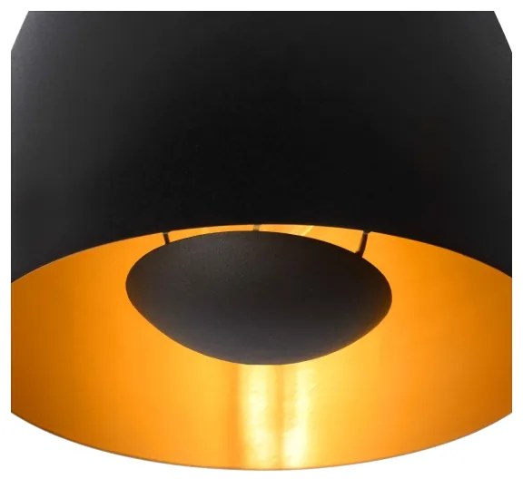 Lucide 30188/01/30 - Stropné svietidlo NOLAN 1xE27/60W/230V pr. 24 cm čierna