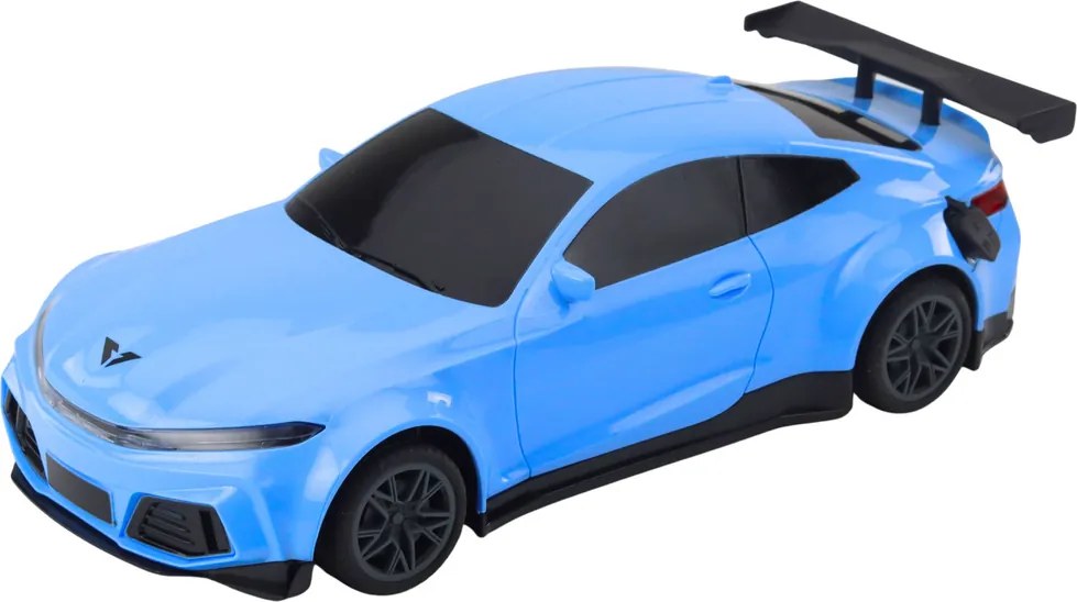 LEAN Toys Elektrické športové auto diaľkovo ovládaná nabíjacia stanica Blue