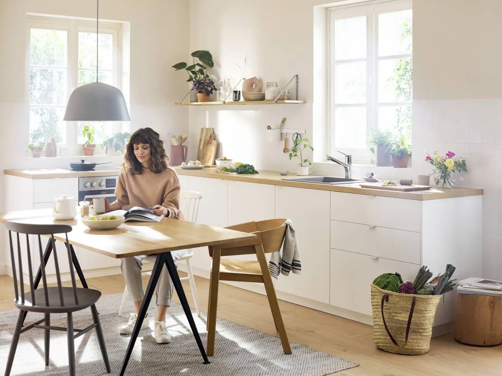 Hansgrohe Zesis M33, páková kuchynská batéria 150, vyťahovacia sprška, 2jet, chrómová, HAN-74800000