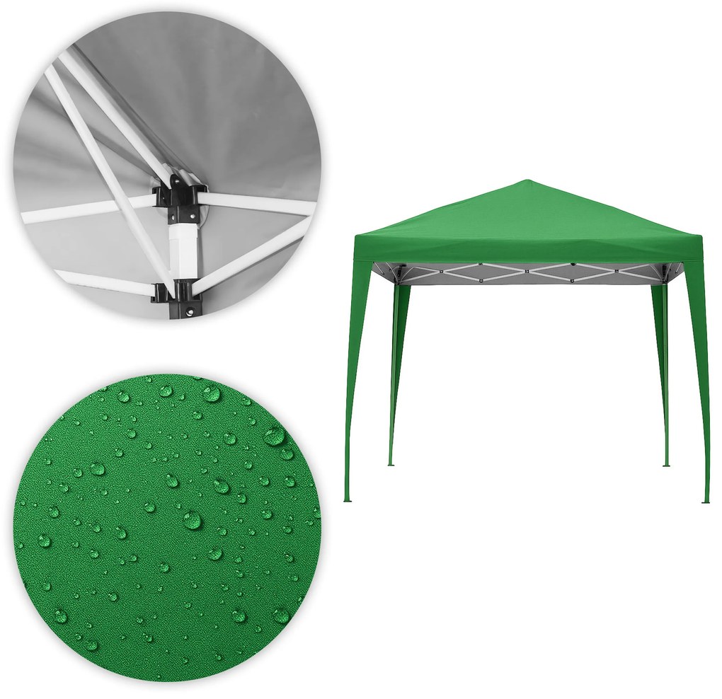 Záhradný pavilónový altánok, 3x3 m, s automaticky rozťahovacou strechou, MultiGarden
