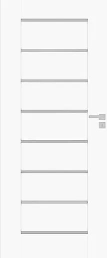 DRE Perma interiérové dvere premium pravé 70 cm biela matná PERMABM70P