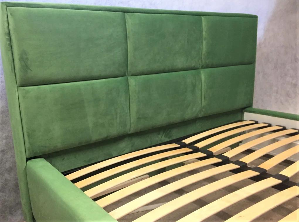 Moderná čalúnená posteľ GALAXY - Drevený rám,140x200