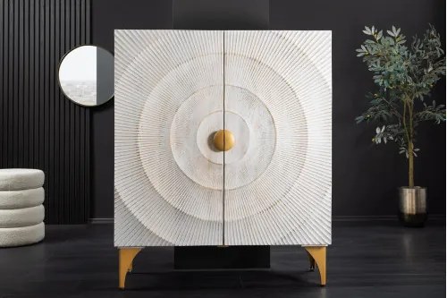 Komoda 48108 Bailey 100cm Drevo Mango Bielené  - Komfort-nábytok