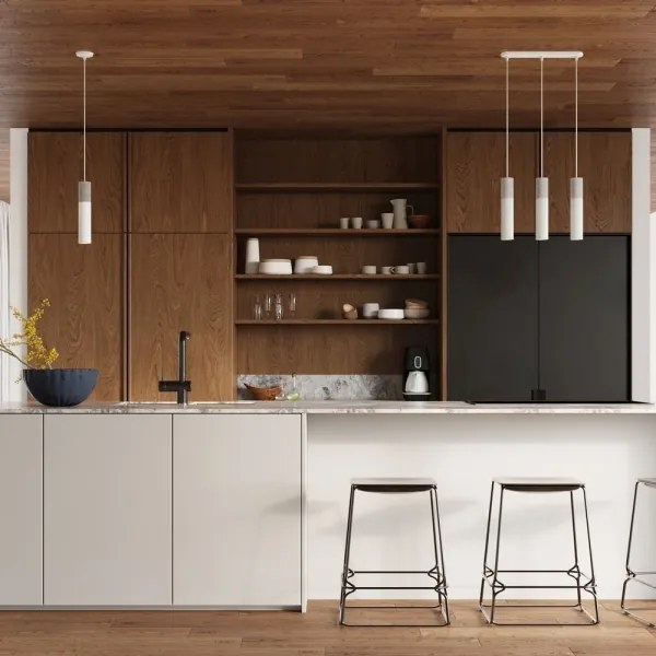 Sollux SL.0649 - Luster na lanku BORGIO 3xGU10/40W/230V betón/kov biela