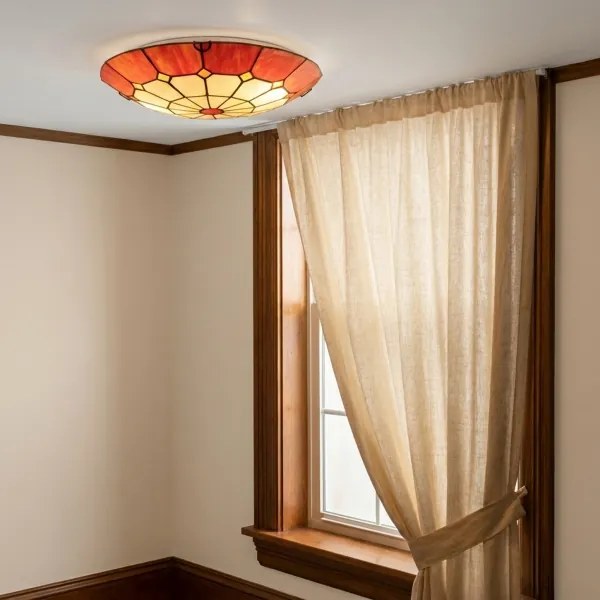 Brilagi - Tiffany vitrážové stropné svietidlo SIENNA 2xE27/60W/230V priemer 40 cm