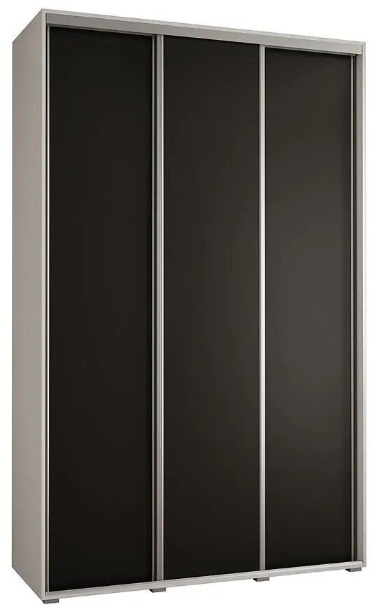 Skriňa 45 Canaris 1 160 biela/čierna/silver