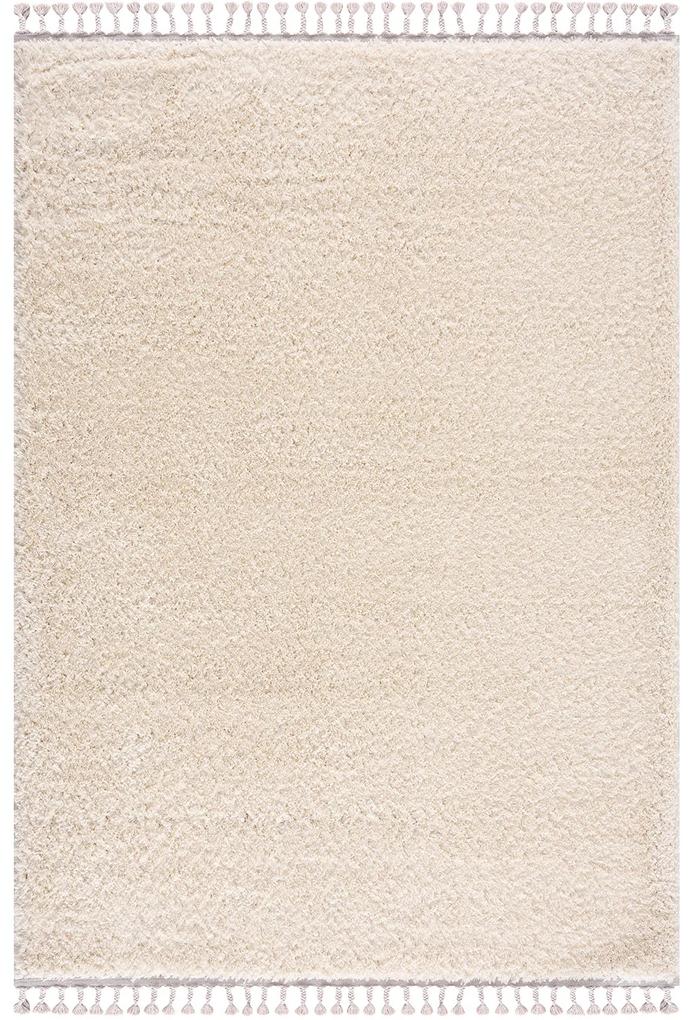 Dekorstudio Jednofarebný shaggy koberec PULPY krémový Rozmer koberca: 120x160cm
