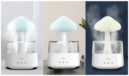 Bestent Zvlhčovač vzduchu LED lampa Dažďové kvapky