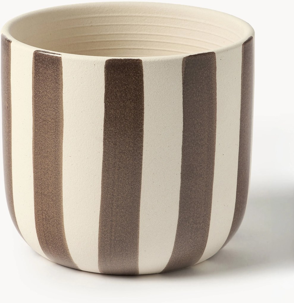 Ručne maľovaný obal na kvetináč Ellen, V 15 cm